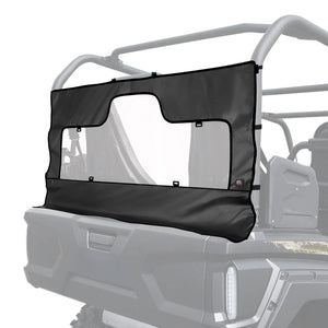 Flip PVC Soft Rear Windshield For Yamaha Wolverine X4 by Kemimoto B0110-10801BK Rear Windshield B0110-10801BK Kemimoto