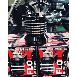 Flo® Reusable "Spin-On" Oil Filter By Pc Racing PCS4BC Oil Filter 0712-0561 Parts Unlimited