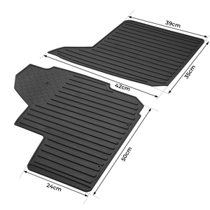 Floor Mats for Kawasaki Mule PRO MX by Kemimoto B0107-02701BK Floor Mat B0107-02701BK Kemimoto