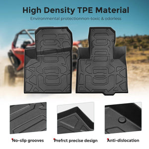 Floor Mats Liners For Polaris RZR PRO XP 2020-2023 by Kemimoto B0107-00501 Floor Mat B0107-00501 Kemimoto