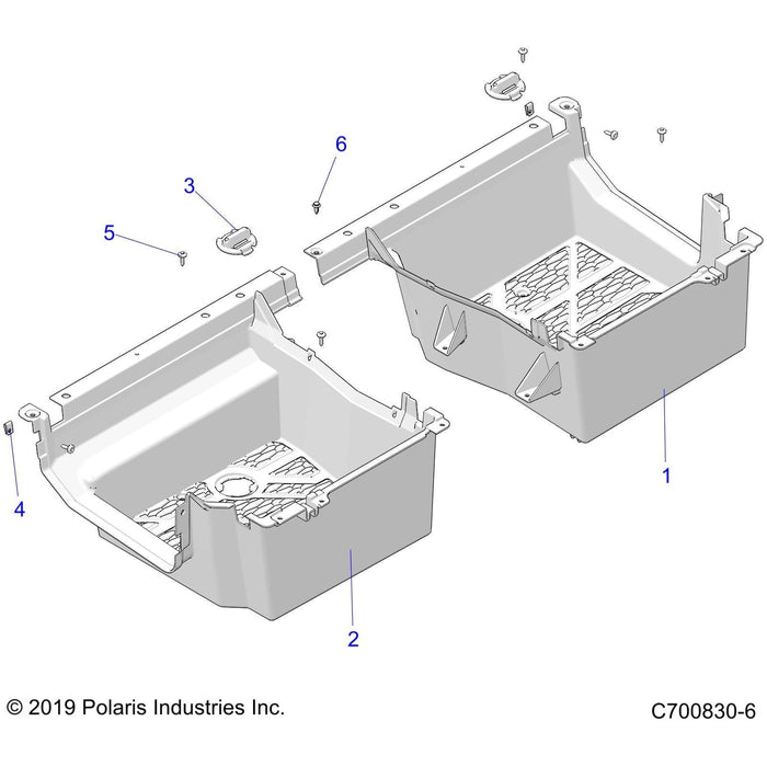 Floor-Rear,Lh,Blk by Polaris