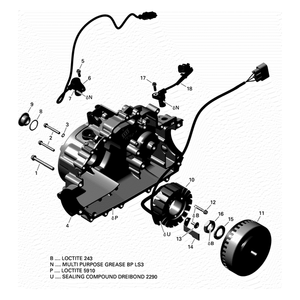 Flywheel 480W by Can-Am 420686275 OEM Hardware 420686275 Off Road Express Peach St