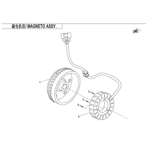 Flywheel by CF Moto 0GS0-031000-10000 OEM Hardware 0GS0-031000-10000 Northstar Polaris