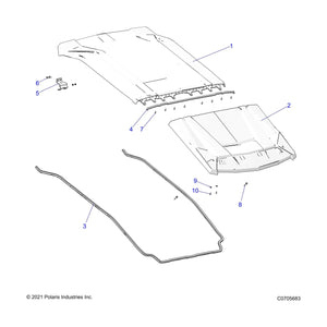 Foam Wthrstrp-Ply Roof,Xovr4 by Polaris 5522189 OEM Hardware P5522189 Off Road Express