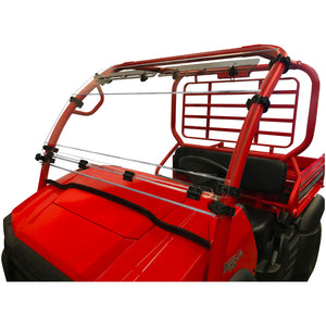 Fold Windshield Kawasaki Mule Sx by Spike 77-8600 Folding Windshield 63-1125 Western Powersports Drop Ship