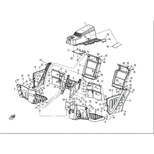 Footrest Board(Lh) by CF Moto 9030-040033-1000 OEM Hardware 9030-040033-1000 Northstar Polaris