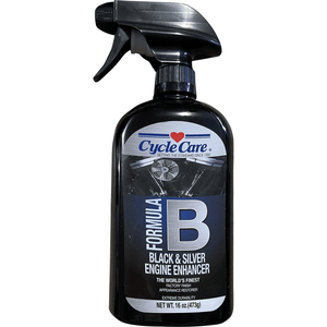 Formula B Black/Silver Engine Enhancer By Cycle Care Formulas 44016 Quick Detailer 3713-0044 Parts Unlimited