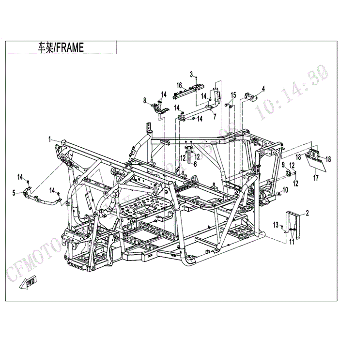 Frame Assy by CF Moto