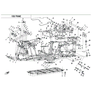 Frame Assy. by CF Moto 5BWC-031000-30000 OEM Hardware 5BWC-031000-30000 Northstar Polaris