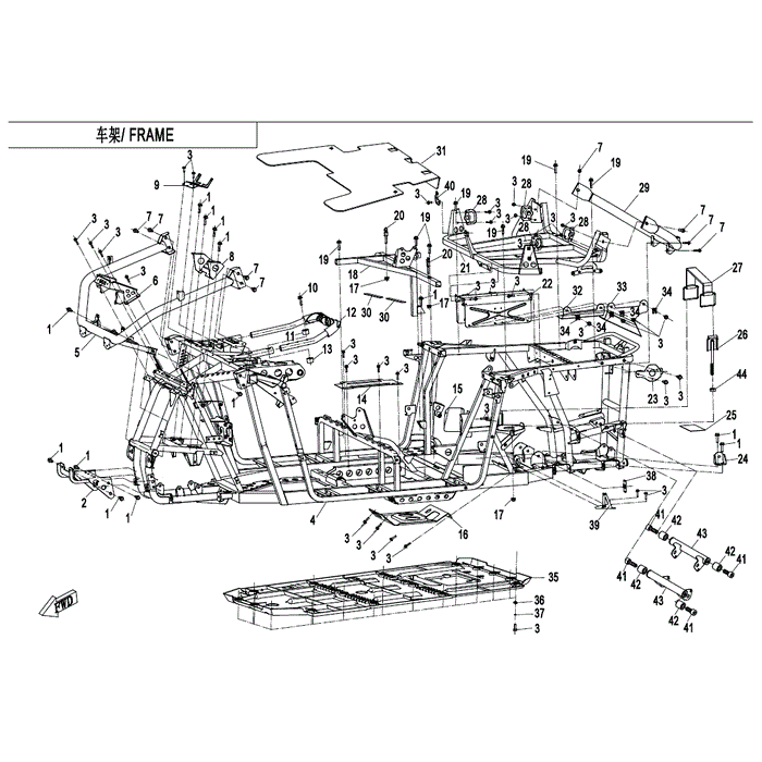 Frame Assy. by CF Moto