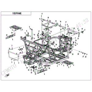 Frame Assy by CF Moto 5HY0-031000-A0000 OEM Hardware 5HY0-031000-A0000 Northstar Polaris