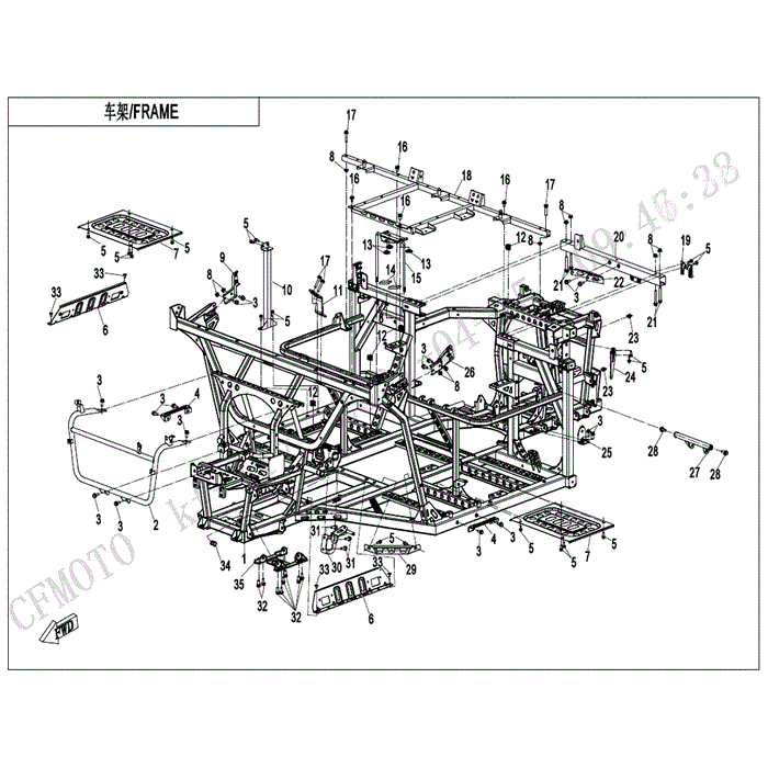 Frame Assy by CF Moto