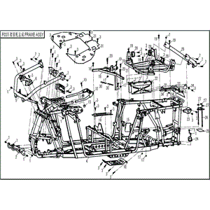 Frame Assy. by CF Moto 7000-030100 OEM Hardware 7000-030100 Northstar Polaris