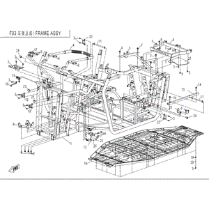 Frame Assy. by CF Moto 7030-030100-10000 OEM Hardware 7030-030100-10000 Northstar Polaris