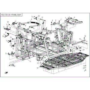 Frame Assy. by CF Moto 7030-030100 OEM Hardware 7030-030100 Northstar Polaris