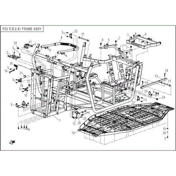 Frame Assy. by CF Moto