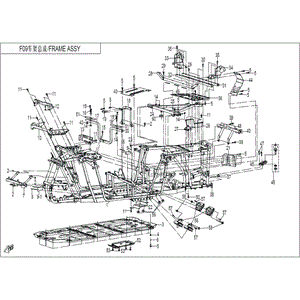 Frame Assy. by CF Moto 9060-030100-2000 OEM Hardware 9060-030100-2000 Northstar Polaris