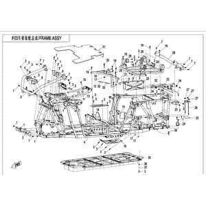 Frame Assy (Special Order 10-12 Weeks) by CF Moto 7000-030100-60000 OEM Hardware 7000-030100-60000 Northstar Polaris