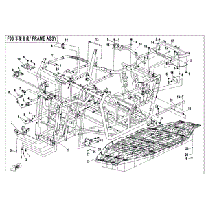 Frame Assy. (Special Order Allow 9 To 12 Weeks) by CF Moto 5UR0-030100-00004 OEM Hardware 5UR0-030100-00004 Northstar Polaris