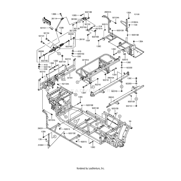 Frame-Comp-Side,Lh by Kawasaki