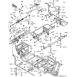 Frame-Comp-Side,Rh by Kawasaki 99999-0551 OEM Hardware 99999-0551 Off Road Express Peach St