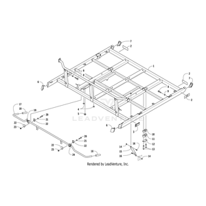 Frame,Flatbed-Ptd Black By Arctic Cat 2516-712 OEM Hardware 2516-712 Off Road Express