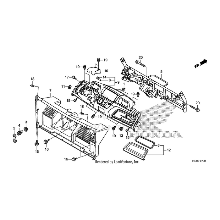 Frame, Instrument Panel by Honda