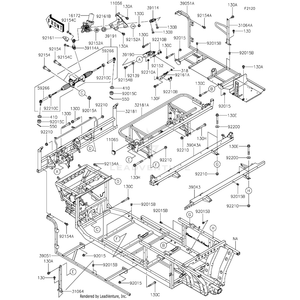 Frame-Sub-Comp,Seat by Kawasaki 32181-0014 OEM Hardware 32181-0014 Off Road Express Drop Ship