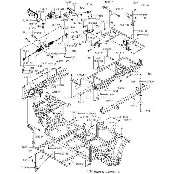 Frame-Sub-Comp,Seat by Kawasaki