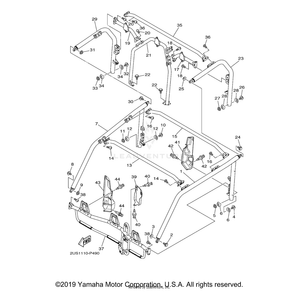 Frame, Sunroof 2 by Yamaha 2PG-K833R-00-00 OEM Hardware 2PG-K833R-00-00 Off Road Express Drop Ship