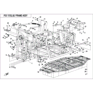 Frame (Truck Freight) (Special Order 9-12 Weeksplease Call With Vin. #) by CF Moto 7030-030100-20000 OEM Hardware 7030-030100-20000 Northstar Polaris