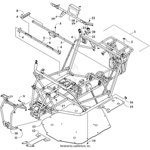 Frame W/Warning Decals (Wc Sport) By Arctic Cat 8506-861 OEM Hardware 8506-861 Off Road Express