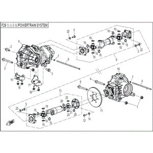 Front Axle (Replaces 0181-310000) by CF Moto Q800-310000-00001 OEM Hardware Q800-310000-00001 Northstar Polaris