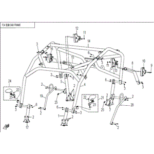 Front Cab Frame. (Truck Freight) by CF Moto 9060-230330-0BB0 OEM Hardware 9060-230330-0BB0 Northstar Polaris