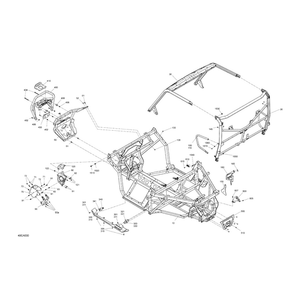 Front Cage Profile Assy by Can-Am 715006510 OEM Hardware 715006510 Off Road Express Drop Ship