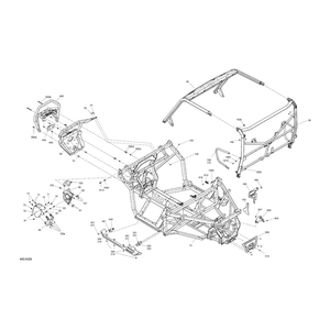 Front Cage Profile Assy by Can-Am 715006531 OEM Hardware 715006531 Off Road Express Drop Ship