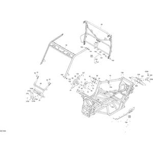 Front Cage Profile Kit by Can-Am 715005031 OEM Hardware 715005031 Off Road Express Drop Ship