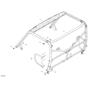 Front Cage Service Kit by Can-Am 715008347 OEM Hardware 715008347 Off Road Express Drop Ship