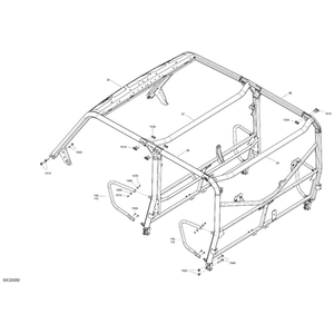 Front Cage Service Kit by Can-Am 715008358 OEM Hardware 715008358 Off Road Express Drop Ship