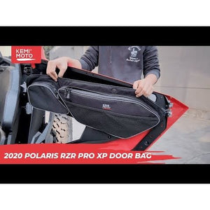 Front Door Bag with Removable Knee Pad for RZR PRO XP 2020-2023 by Kemimoto B0113-01901BK Door Bag B0113-01901BK Kemimoto