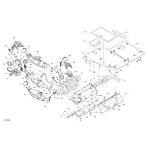 Front Exhaust Pipe by Can-Am 707601903 OEM Hardware 707601903 Off Road Express