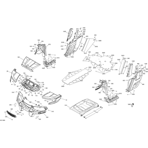 Front Facia by Can-Am 705011392 OEM Hardware 705011392 Off Road Express