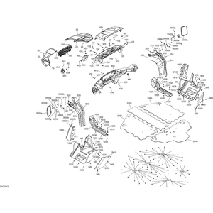 Front Facia by Can-Am 705011576 OEM Hardware 705011576 Off Road Express