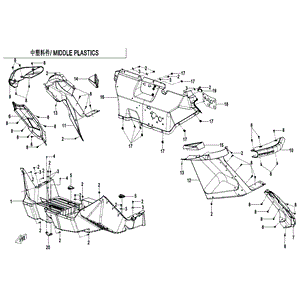 Front Fender by CF Moto 5BYV-042021-A100 OEM Hardware 5BYV-042021-A100 Northstar Polaris