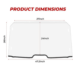 Front Full Windshield for Honda Talon 1000x 1000r 1000x-4 by Kemimoto B0110-05001CL Full Windshield B0110-05001CL Kemimoto