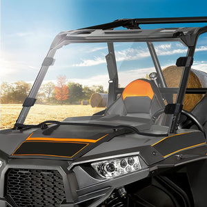 Front Full Windshield for Polaris RZR XP 1000/4 by Kemimoto B0110-02803CL Full Windshield B0110-02803CL Kemimoto