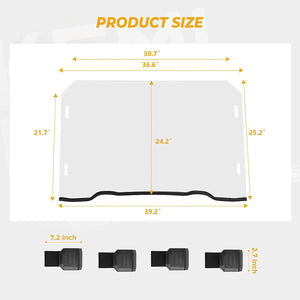 Front Full Windshield for Polaris RZR XP 1000/4 by Kemimoto B0110-02803CL Full Windshield B0110-02803CL Kemimoto