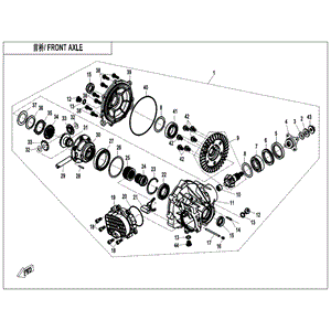 Front Gear Case Assy by CF Moto Q810-310000-10002 OEM Hardware Q810-310000-10002 Northstar Polaris