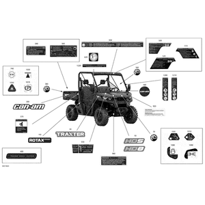 Front Grease Fitting Decal Position by Can-Am 704906317 OEM Hardware 704906317 Off Road Express