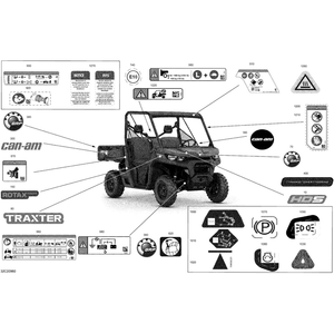 Front Grease Fitting Position Decal by Can-Am 704906319 OEM Hardware 704906319 Off Road Express